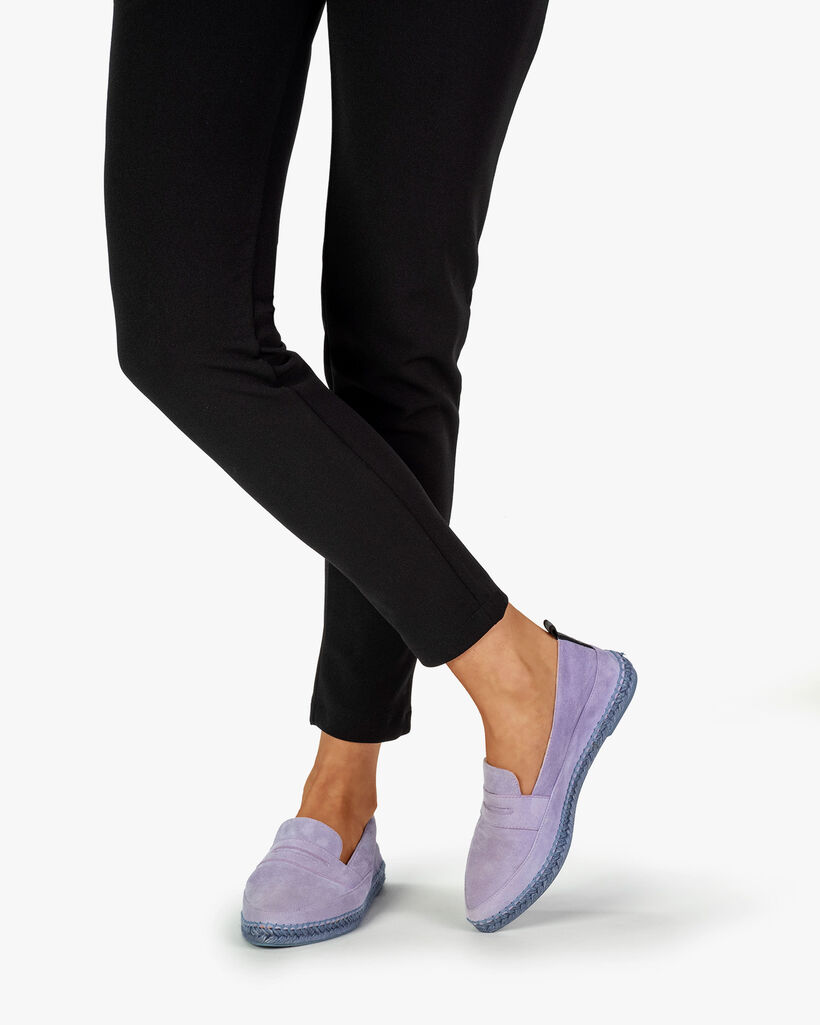 Espadrille Wildleder violett