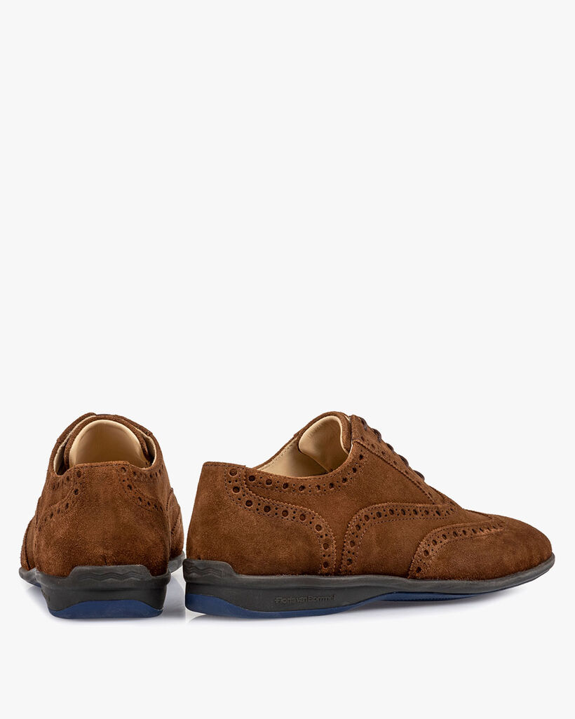 Schn&uuml;rschuh Wildleder braun