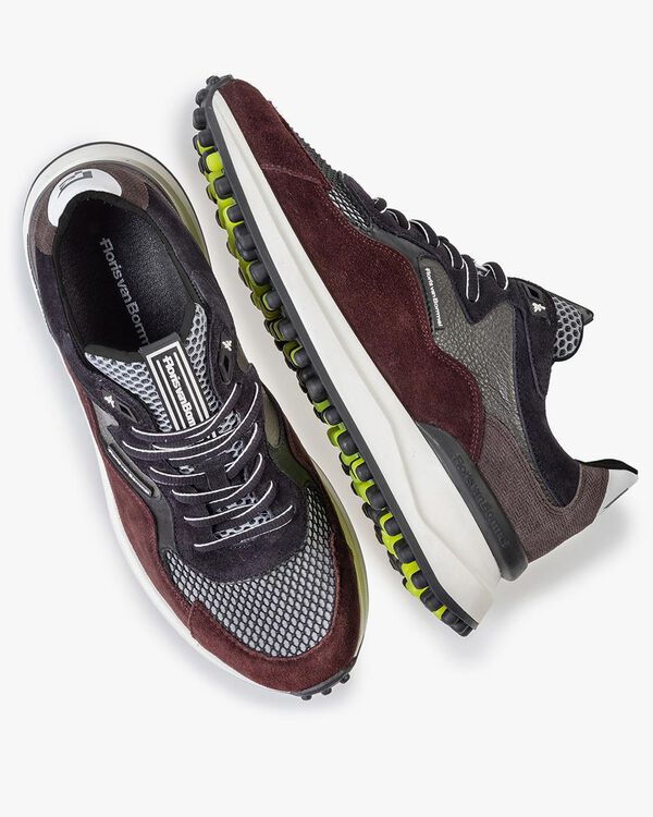 Noppi Sneaker bordeauxrot-blau