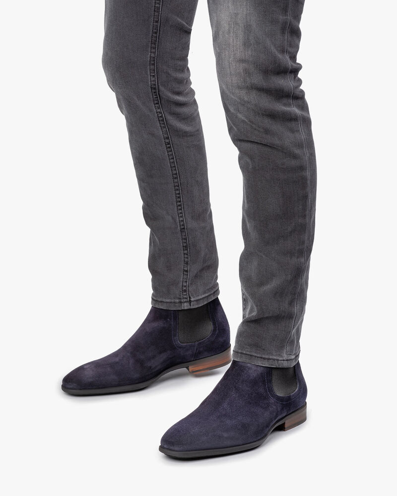 Chelsea Boot Wildleder blau