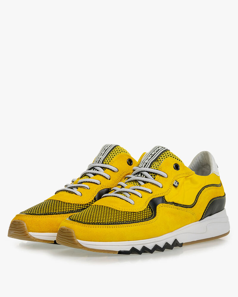 Nineti yellow suede leather
