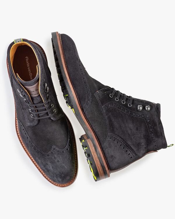 Stiefel schwarz Wildleder