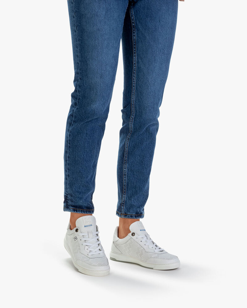 Sneaker wei&szlig;es Kalbsleder