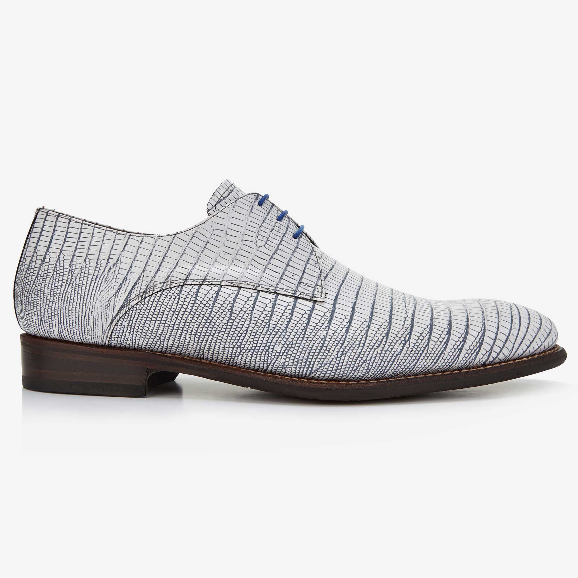 Lace up shoes men Floris van Bommel white lizard print men s lace up shoe Floris van Bommel Germany