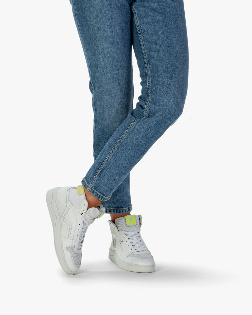 Sneaker calf leather white