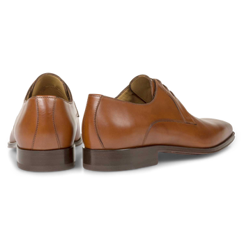 Schn&uuml;rschuh Kalbsleder cognac