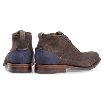 Schn&uuml;rstiefel braun Wildleder