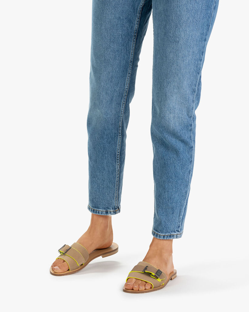 Slipper Wildleder beige