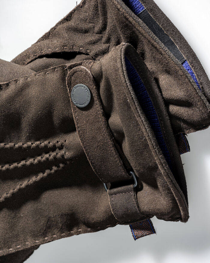 Handschuhe Wildleder dunkelbraun