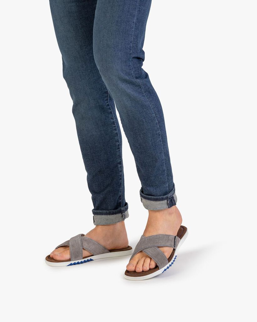 Slipper Wildleder grau