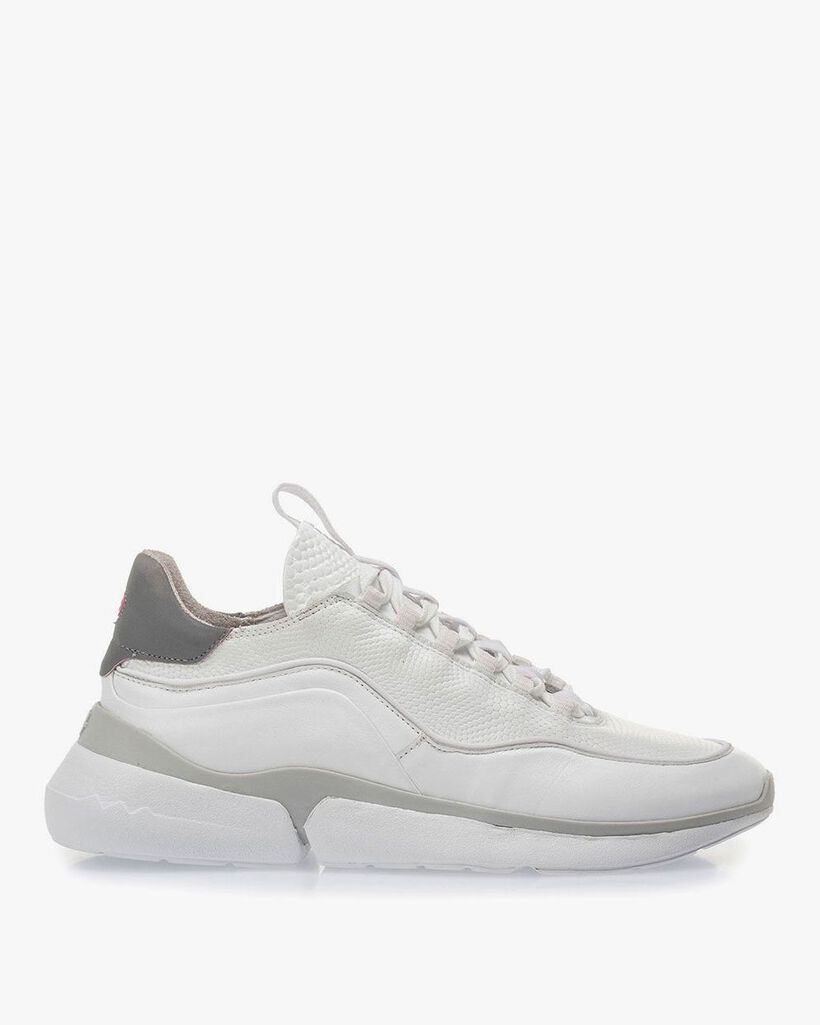 White calf leather sneaker