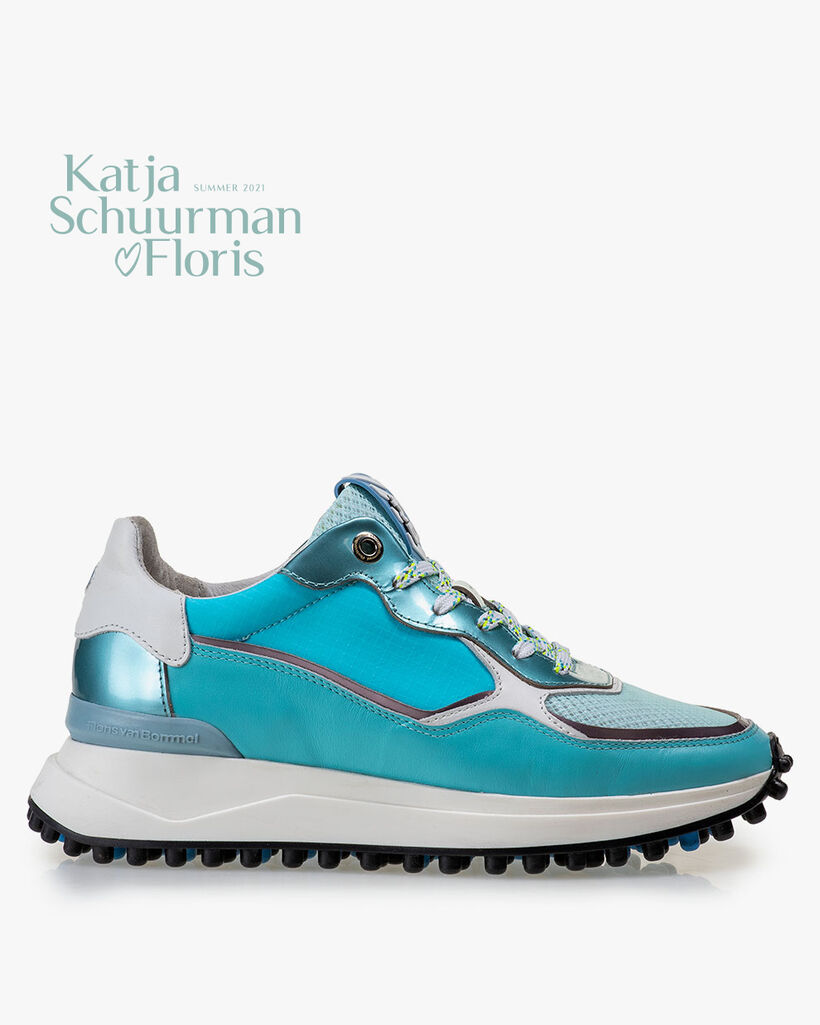 Noppi Nappaleder blau