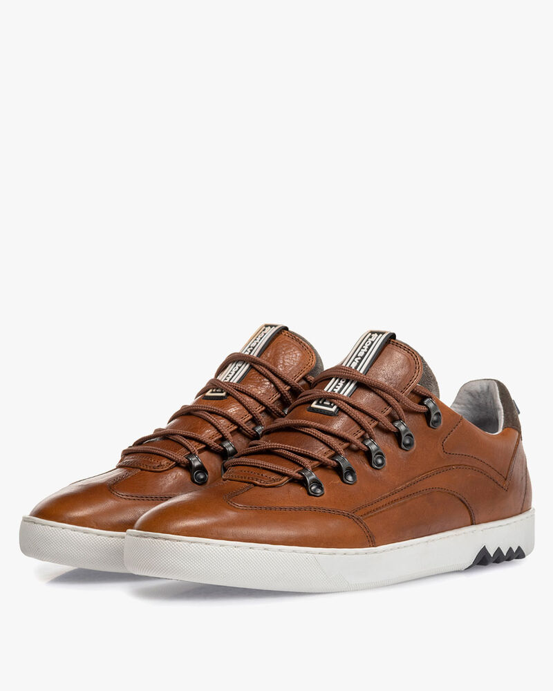 Hiking-Sneaker Leder cognac