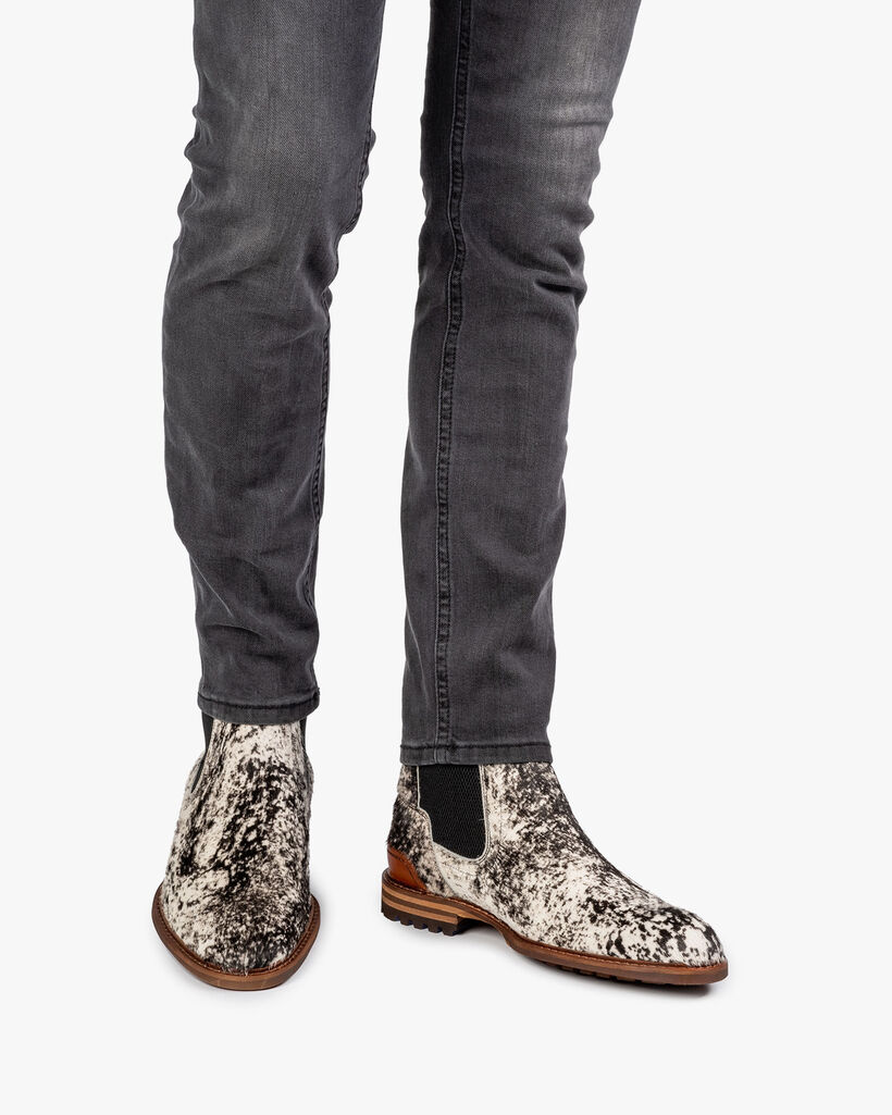 Chelsea Boot Pony-Style cremewei&szlig;