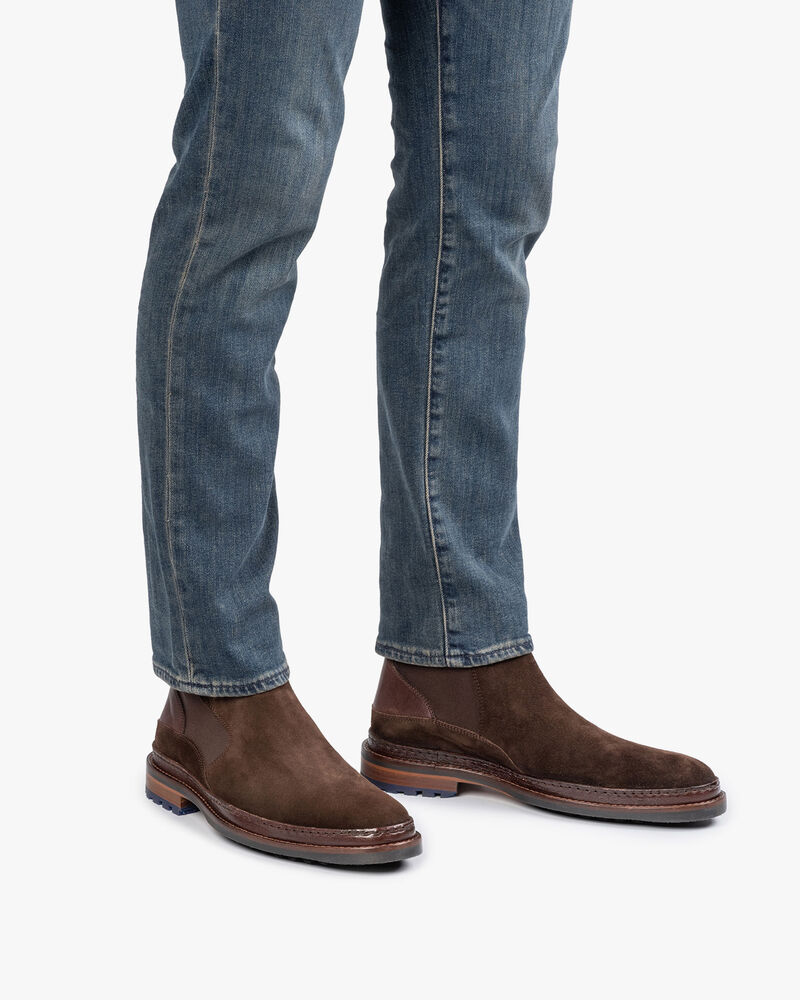 Chelsea Boot dunkelbraunes Wildleder