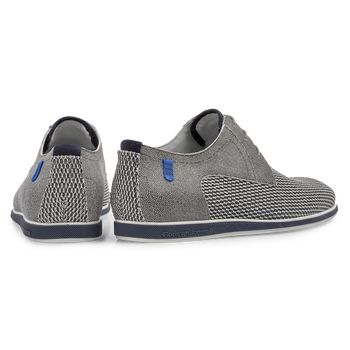 Schn&uuml;rschuh grau Wildleder