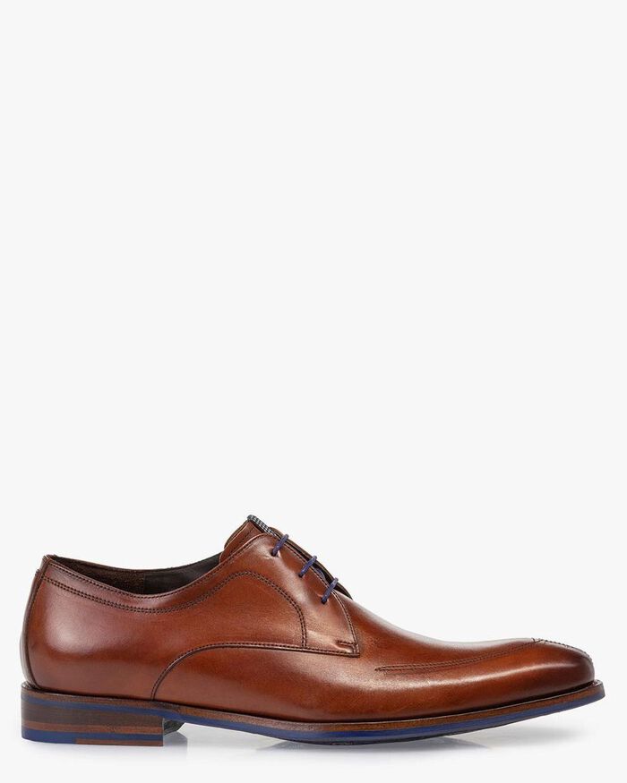 cognac shoe laces