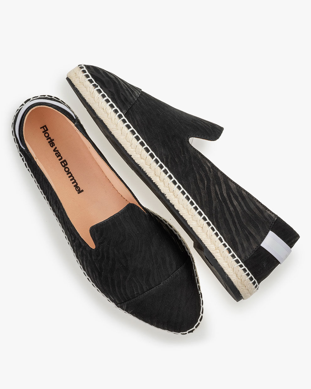 Espadrille printed leather blue | Floris van Bommel Women®