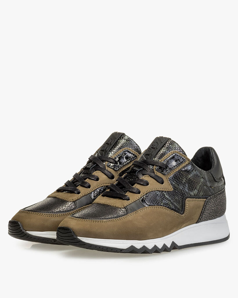 Nineti Nubukleder gr&uuml;n