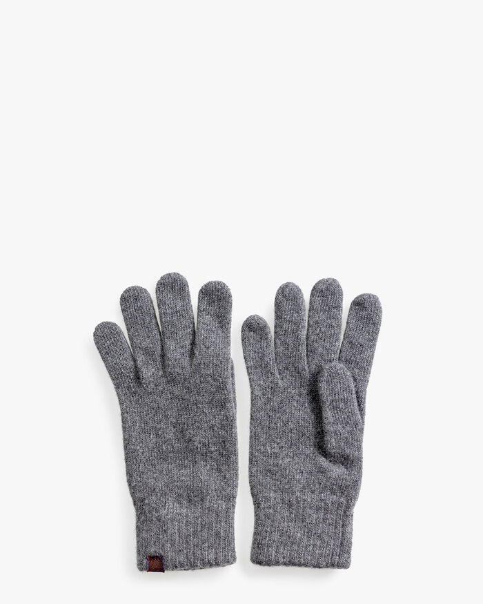 Handschuhe Wolle grau
