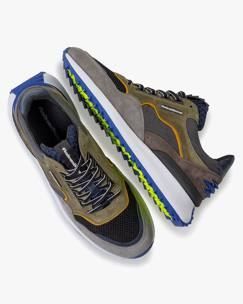 Sneaker Wildleder gr&uuml;n