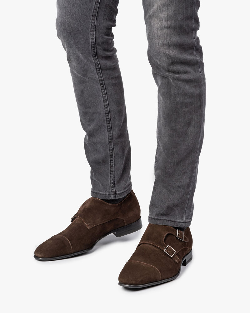 Brauner Wildleder Monk