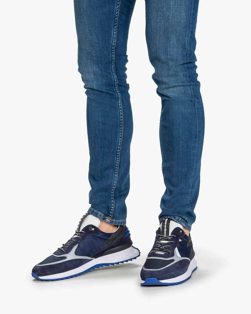 Sneaker Wildleder blau