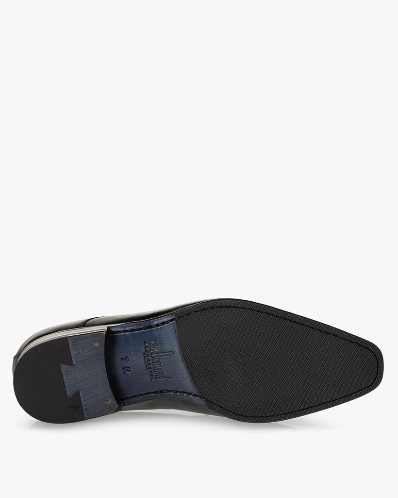 Schn&uuml;rschuh Kalbsleder schwarz