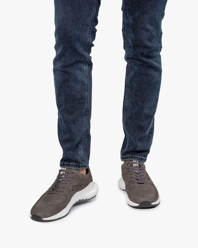 Bulki Sneaker grau Nubuk