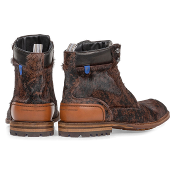 Schn&uuml;rschuh Pony-Style braun