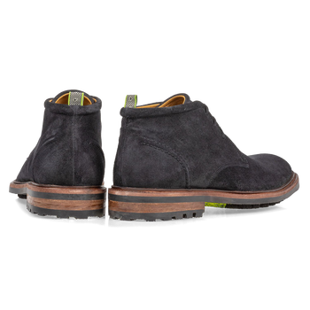 Schn&uuml;rstiefel Wildleder schwarz