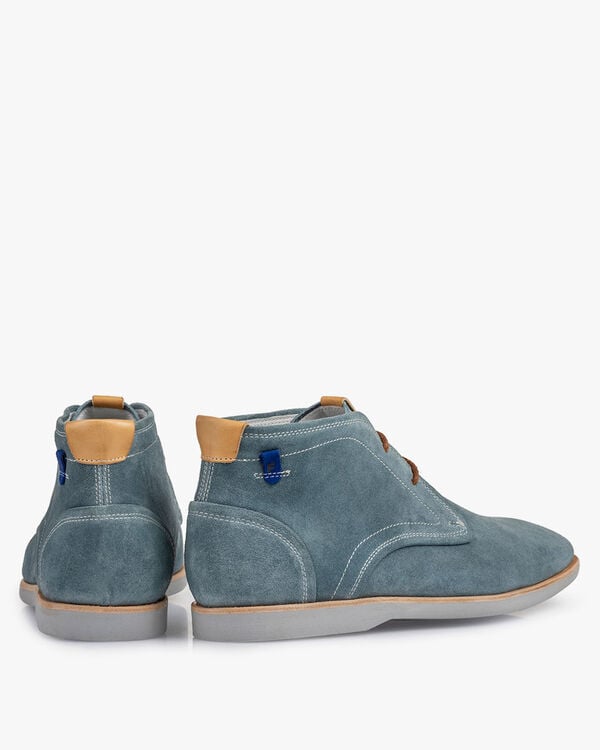 Stiefel Wildleder t&uuml;rkis