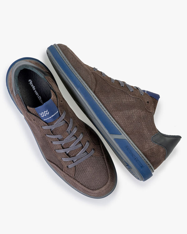 Sneaker Leder dunkelbraun