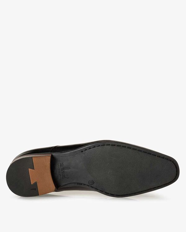 Schn&uuml;rschuh Kalbsleder schwarz