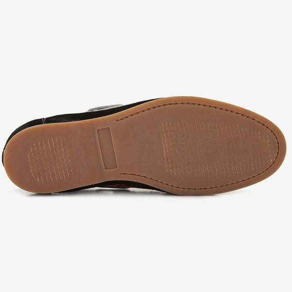 Floris van Bommel schwarzer Herren-Bootschuh mit Krokodil-Prägung