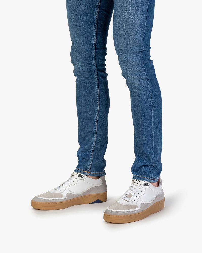 Sneaker Wildleder wei&szlig;