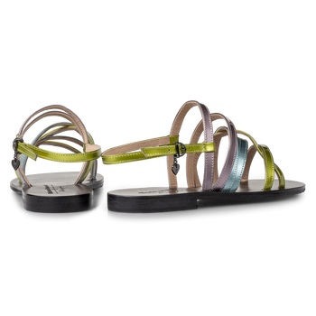 Sandale Lackleder gr&uuml;n