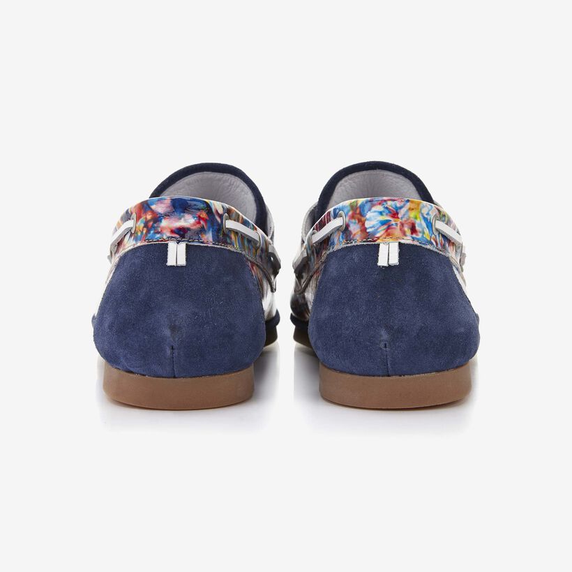 Floris van Bommel bedruckter Herren-Bootschuh aus Lackleder