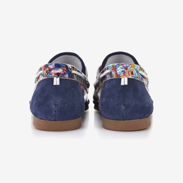 Floris van Bommel bedruckter Herren-Bootschuh aus Lackleder