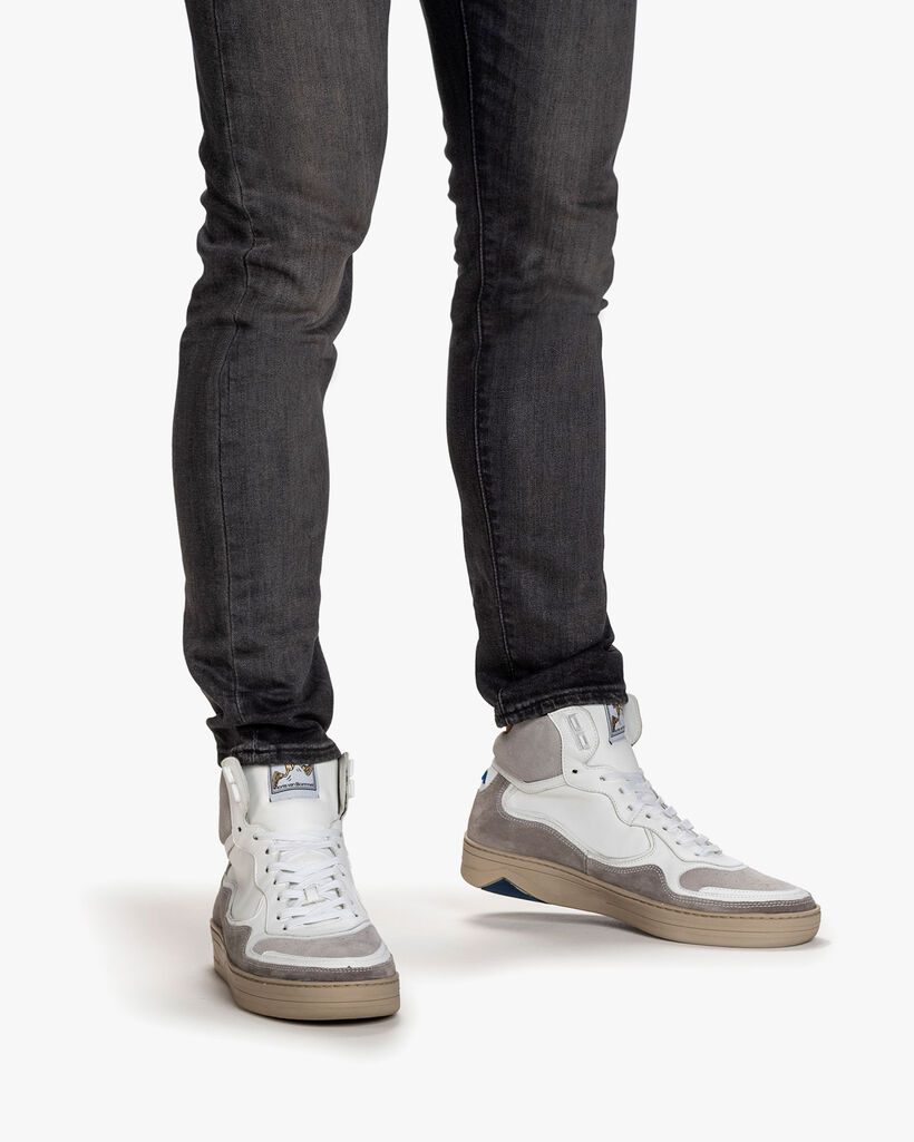 Sneaker Kalbsleder wei&szlig;