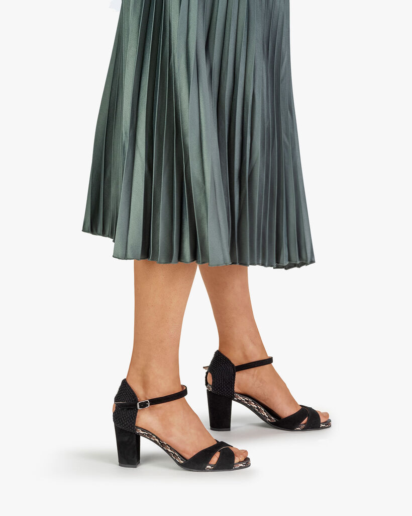 Sandale Wildleder schwarz