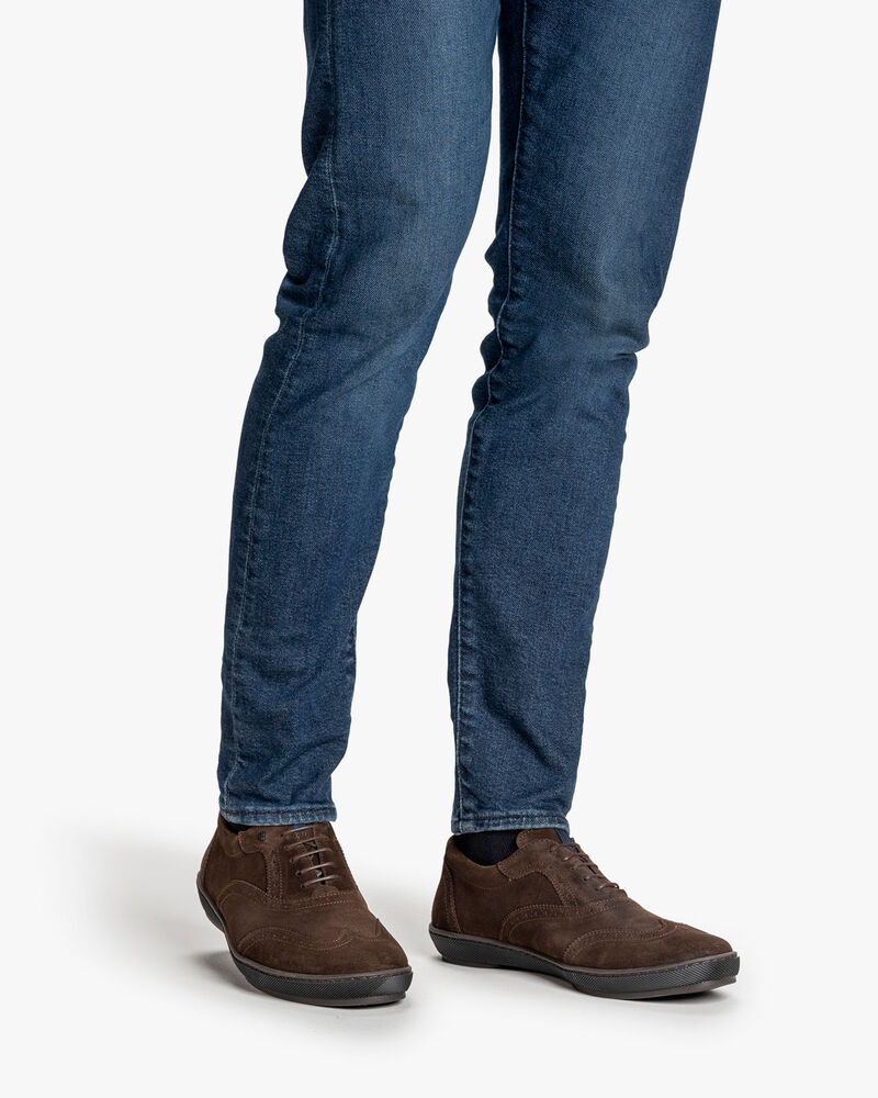 Sneaker Wildleder dunkelbraun