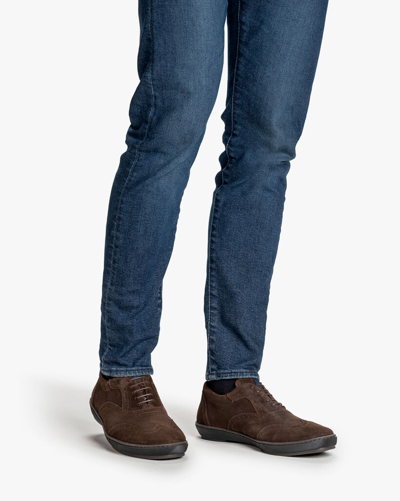 Sneaker Wildleder dunkelbraun