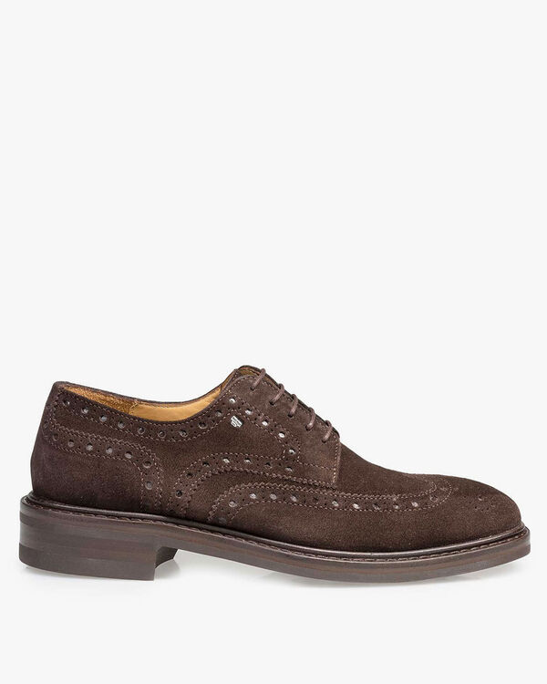 Brown suede brogue
