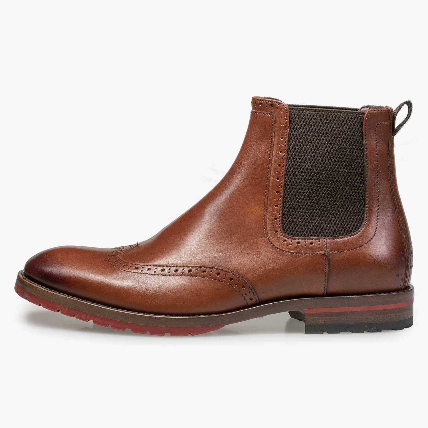 Brown brogue chelsea boots outlet