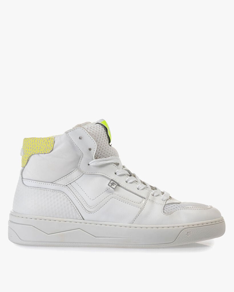 Sneaker calf leather white