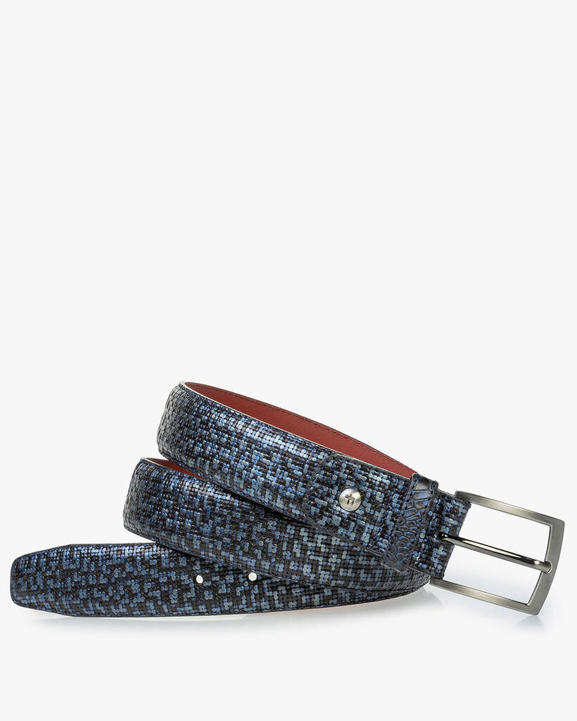 Grauer G&uuml;rtel Metallic-Print