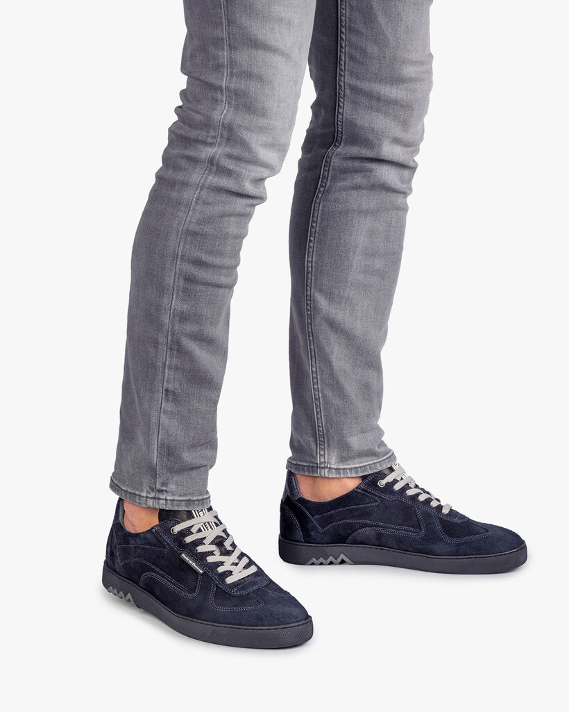 Sneaker dunkelblau Wildleder