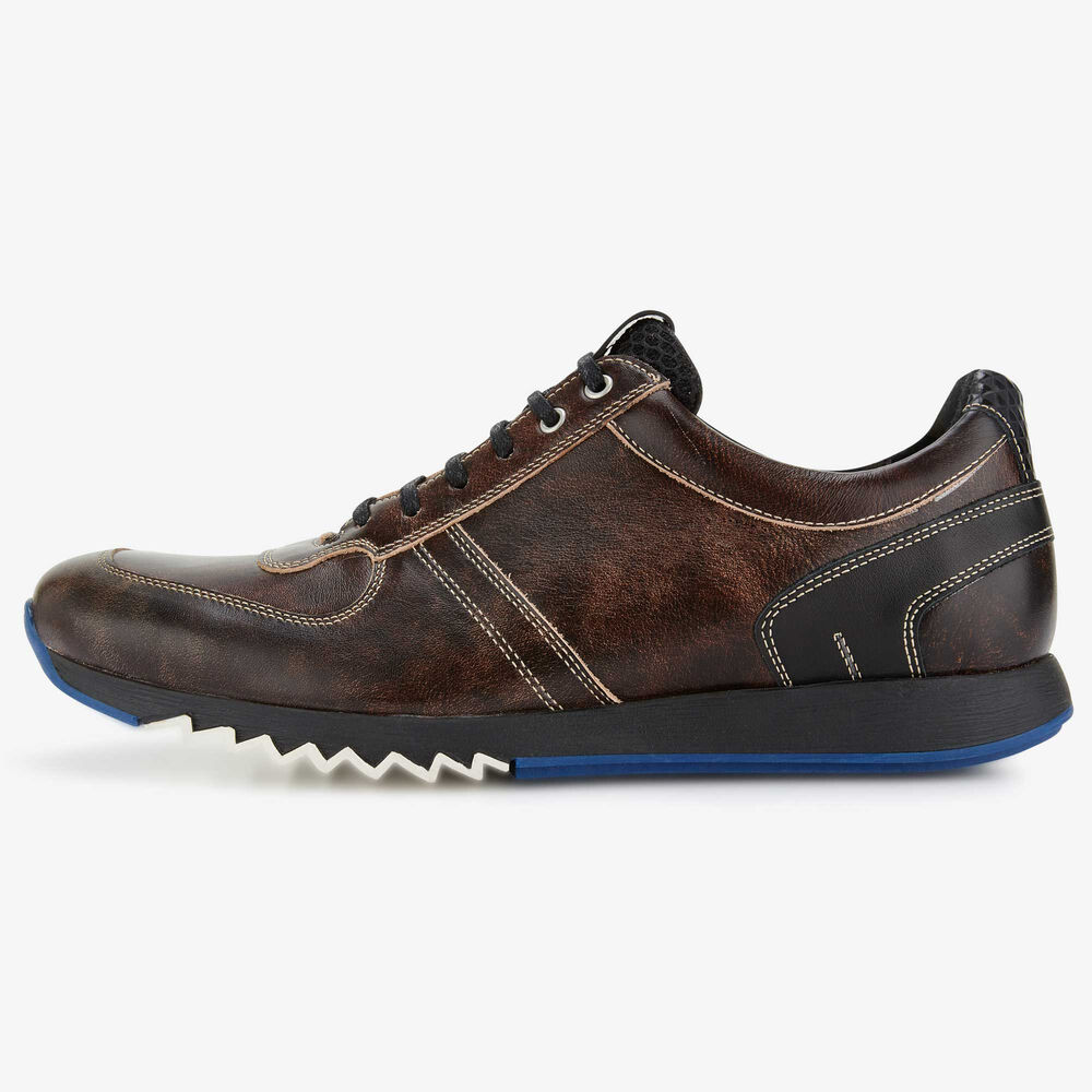 Floris van Bommel brown leather sneaker
