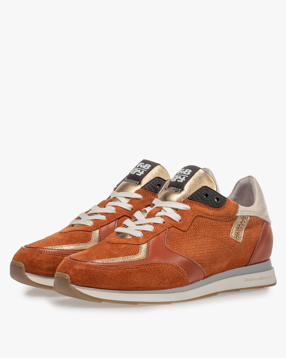 Sneaker Wildleder orange 85352 06 Floris van Bommel Women